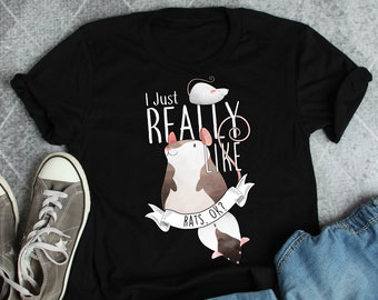 Camiseta divertida de rata, para hombre y mujer, regalo para amantes de las ratas, camiseta adorable de rata, camiseta para amantes de las mascotas, camiseta con estampado de rata, camisetas del año de la rata del zodiaco, ropa, ratón