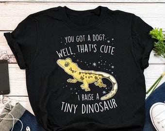 Crested Gecko Shirt, Women, Men Tshirt, Pet Reptile Lover Gift, Funny Lizard T-Shirt Cute Harlequin Crested Gecko Tee Crestie Mom Dad