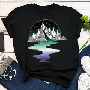 Gay Man Pride Shirt, Gay Men Flag Pride Gift, LGBT T-shirt, Gay Male Pride Month Festival Tee, Tops, Mountain, Blue Flag Subtle, Discreet