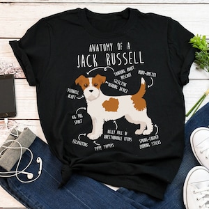 Koszulka Broken Coat Jack Russell Terrier, damska, męska, zabawny prezent dla miłośnika psów, słodka koszulka dla zwierząt, koszulka dla mamy psa o szorstkiej sierści, koszulka dla taty psa, Fox Terrier JRT
