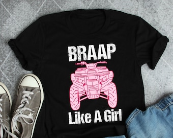 ATV Four Wheeler Shirt, Women Men, Funny Quad Bike Lover T-shirt, Dirt Riding Gift, Offroad Tshirt, Off Road, RZR, Country Girl, 4 Wheeler