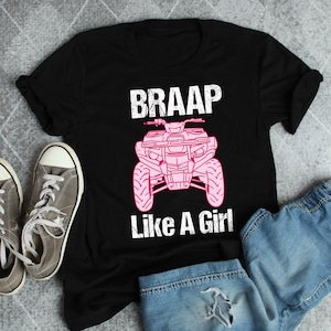 ATV Vierrad Shirt, Frauen Männer, lustiges Quad Bike Liebhaber T-Shirt, Dirt Reiten Geschenk, Offroad Tshirt, Off Road, RZR, Landmädchen, 4 Wheeler