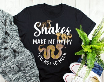 Schlange Shirt, Frauen Männer Tshirt, Ball Python Liebhaber Geschenk, lustiges Reptil T-Shirt, niedliche Carmel Küsten Teppich Python, Kinder Python Stimson