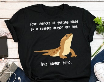 Bearded Dragon Shirt, Women, Men Tshirt, Pet Reptile Lover Gift, Funny Lizard T-Shirt, Cute Bearded Dragon Tee Beardie Animal Meme Mom Dad
