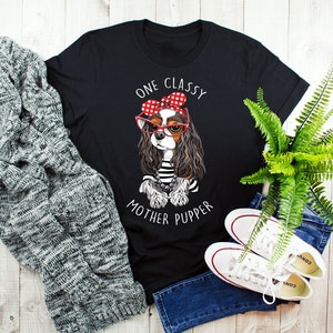 Cavalier King Charles Spaniel Shirt, Women, Men, Funny Tri-Color Tricolor Cav Lover Gift, Cute Dog T-shirt, Pet Tee, Dog Mom, Dog Dad