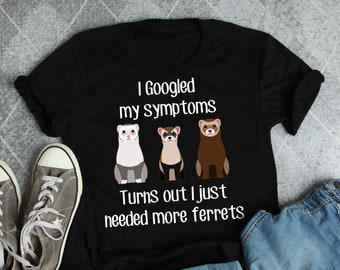 面白いフェレットシャツ、女性、男性、フェレット愛好家へのギフト、かわいいフェレットママパパTシャツ、フェレット愛好家Tシャツ、ペットTシャツ、動物愛好家、イタチ、セーブル