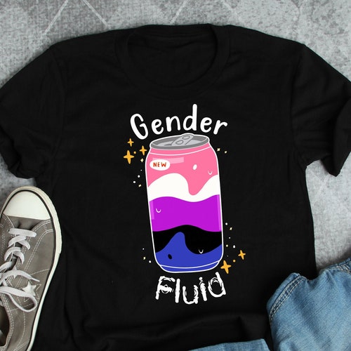 Gender Fluid Flag Colors Genderfluid Graphic Tee - Etsy