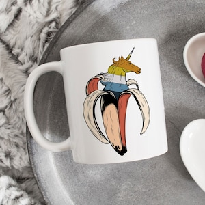 Aroace Pride Coffee Mug, Aromantic Asexual Pride Flag Gift, LGBT Mug, Gay Pride Month Festival, Aro Ace Sunset, Unicorn Banana Weird Funny