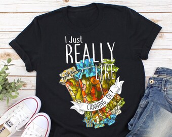 Camiseta divertida para conservas, para hombres y mujeres, regalo para amantes de la vida en el campo, camiseta bonita para granjeros, camiseta para hacer conservas, camiseta para la temporada de conservas, sostenibilidad