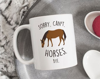 Horse Coffee Mug, Cute Farmer Girl Gift, Grey Horse Lover, Funny Cowgirl Gifts for Her, Cowboy, Barn To Be Wild, Country Farm Livestock