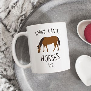 Horse Coffee Mug, Cute Farmer Girl Gift, Grey Horse Lover, Funny Cowgirl Gifts for Her, Cowboy, Barn To Be Wild, Country Farm Livestock