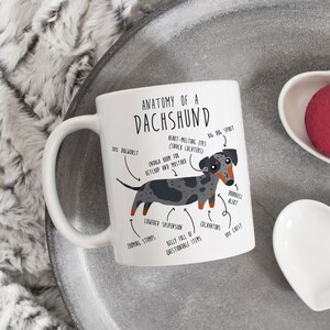 Dapple Dachshund Coffee Mug, Cute Pet Blue Merle Weiner Dog Gift, Sausage Dog Lover, Funny Gift for Her, Him, Dachshund Mom, Doxie Dad