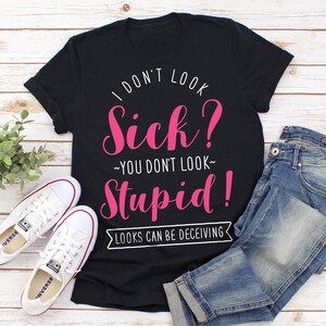 Lustig Spoonie Shirt Frauen Männer, unsichtbare psychische chronische Krankheit T-Shirt Geschenk, Fibromyalgie Müdigkeit Diabetes Crohns EDS Lupus Lyme, Löffel Bild 1