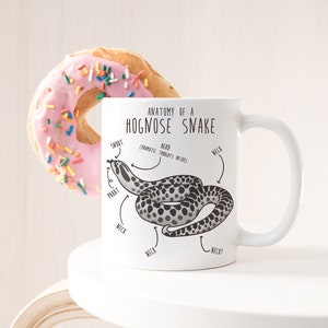 Arctic Hognose Snake Coffee Mug, Uroczy prezent dla miłośnika węży, Zabawny kubek z gadem, Prezent dla niego, dla niej, Kubek, Python, Mama węża, Tata węża