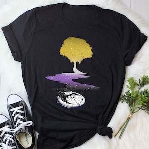 Nonbinary Pride Shirt, Non Binary Pride Gift, LGBT T-shirt, Enby Flag, LGBTQ, Transgender Pride Festival Month Nonbinary Tree of Life