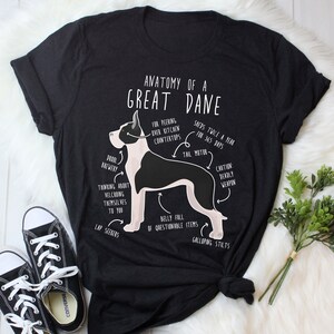 Mantle Great Dane Shirt, Women, Men, Funny Dog Lover Gift, Cute Black White Cropped Great Dane T-shirt, Dog Mom, Dog Dad Tshirt, Pet Tee