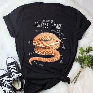 Albino Hognose Snake Shirt, Women, Men, Funny Reptile Tshirt, Snake Lover Gift, Reptile T-shirt, Cute Snake Tee Anatomy Python Snake Mom Dad