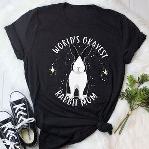 Rabbit Mom Shirt, Women, Funny Rabbit Lover Gift, Cute Bunny T-shirt Pet Tshirt, Dutch Rabbit, Gift For Her, World&#39;s Best Pet Mom Tee