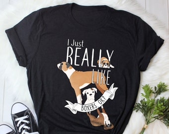 Funny boxer dog shirts shop