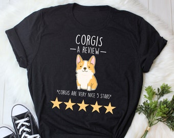 Corgi Shirt, Women Men, Funny Dog Lover Gift, Cute Pembroke Welsh Corgi T-shirt, Corgi Lover Tshirt, Pet Tee, Review, Corgi Mom, Corgi Dad
