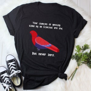 Female Eclectus Parrot Shirt, Women, Men, Funny Parrot Lover Gift, Cute Bird T-shirt, Pet Tshirt, Red Eclectus, Eclectus Mom Dad