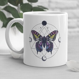 Bigender Pride Coffee Mug, Bi-gender Pride Flag Gift, LGBT Gift, Butterfly, Nonbinary, Non Binary, Genderfluid Transgender Trans Pride Month