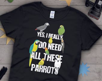 Parrot shirt | Etsy