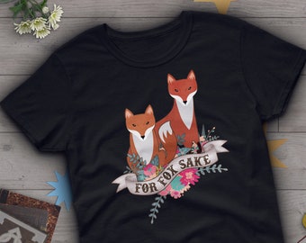Camiseta Raposa, Por Amor à Raposa, Feminino Masculino, Presente para Amantes de Raposas, Camiseta Raposa Fofa, Camiseta para Amantes de Animais, Presentes de Raposa para Ele e Ela, Roupas, Fãs de Animais Furry