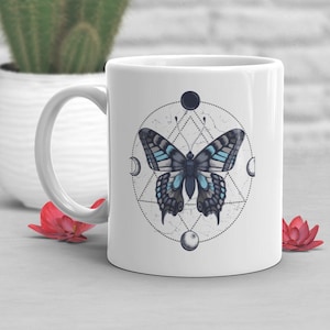 Demiboy Pride Coffee Mug, Demiboy Pride Flag Gift, LGBT Gift, Butterfly, Agender, Nonbinary, Genderqueer, Transgender Trans Demiguy Month