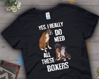 Rolig boxerhundtröja, kvinnor män, hundälskare present, söt boxermamma-t-shirt, vit boxerhundälskare-t-shirt, husdjursgrafik-tröja, blå hundälskarestoppar