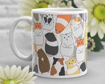 Hamster Coffee Mug, Cute Hamster Gift, Dwarf Hamster Lover, Funny Hamster Cup, Gift for Her, Him, Housewarming, Birthday, Hamster Decor