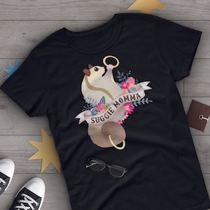 Sugar Glider Shirt, Women, Sugar Glider Lover Gift, Cute Sugar Glider T-shirt, Pet Lover Tshirt, Graphic Tee, Tops Clothing, Marsupial, Blue
