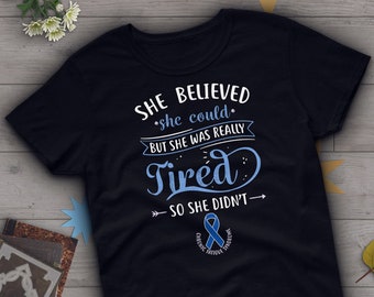 Chronic Fatigue Syndrome Shirt, Women, Invisible Chronic Illness T-shirt Gift, Myalgic Encephalomyelitis, CFS Ribbon, ME, Spoonie, Spoon