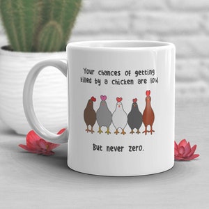 Chicken Coffee Mug, Cute Chicken Gift, Chicken Lover, Funny Chicken Cup, Gift for Her, Him, Birthday, Hen, Mom, Dad, Farmer Farming Farm Mug