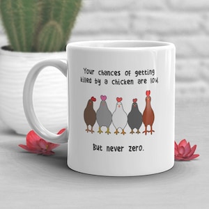 Chicken Coffee Mug, Cute Chicken Gift, Chicken Lover, Funny Chicken Cup, Gift for Her, Him, Birthday, Hen, Mom, Dad, Farmer Farming Farm Mug