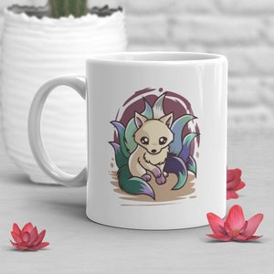 Gay Man Pride Coffee Mug, Gay Men Flag Gift, LGBT Mug, Gay Pride Month Festival, Blue Gay Male Flag, Subtle, Furry Fox Kitsune Japan Anime