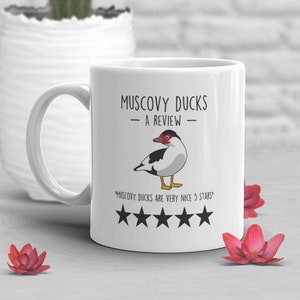 Muscovy Duck Coffee Mug, Funny Duck Lover Gift, Cute Bird Cup, Funny Pet Mug, Farm, Farming, Farmer Mug, Waterfowl Review Meme, Duck Mom Dad