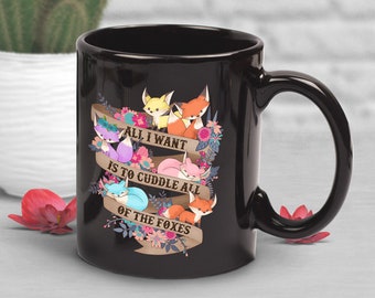 Fox Coffee Mug, Cute Fox Gift, Fox Lover, Fox Gifts for Him, Her, Housewarming, Birthday, Boss, Friend, Furry Fandom, Furry Fox, Fox Cup