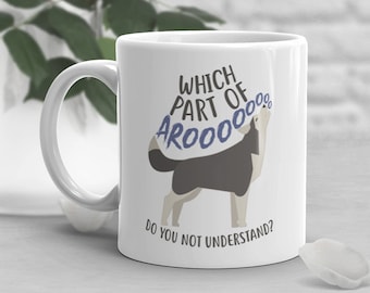 Husky Coffee Mug, Cute Siberian Husky Gift, Wolf Lover, Dog Cup, Gift for Her, Him, Birthday, Funny Pet, Husky Mom Dad Malamute Furry Fandom