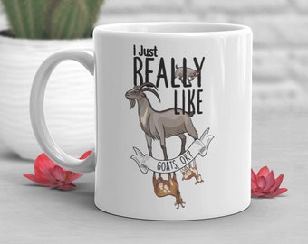 Funny Goat Coffee Mug, Funny Goat Lover Gift, Farmer Cup, Gift for Her, Him, Birthday, Friend, Farming, Cute Pet Animal, Livestock, Mom, Dad