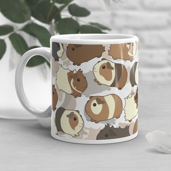 Guinea Pig Coffee Mug, Guinea Pig Lover Gift, Cavy Cup, Gift for Her, Him, Housewarming, Birthday, Boss, Friend, Cavies, Cute Pet Guinea Pig