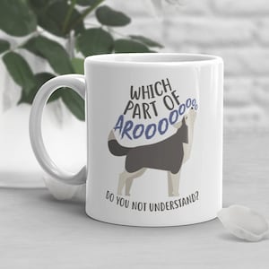 Husky Coffee Mug, Cute Siberian Husky Gift, Wolf Lover, Dog Cup, Gift for Her, Him, Birthday, Funny Pet, Husky Mom Dad Malamute Furry Fandom