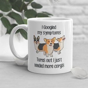 Corgi Coffee Mug, Cute Dog Lover Gift, Red Headed Tri Color Corgi Mom, Dad, Funny Gift for Him, Her, Pembroke Welsh Corgi, Pet Mug, Red Head