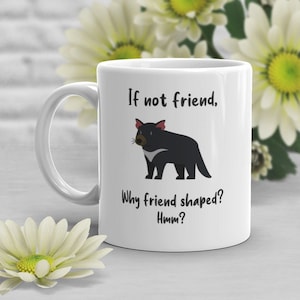 Tasmanian Devil Coffee Mug, Cute Australian Gift, Tassie Devil Lover, Funny Gift for Him Her, Straya Conservation, Hobart, Animal Meme