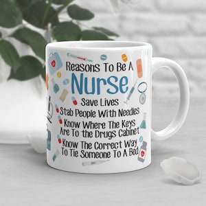 Funny Nurse Coffee Mug, Nurse Graduation Gift, Nurse Appreciation, Gift for Her, Him, RN Gifts, Nursing Gift, Nurse Cup, Funny Nurse Mug