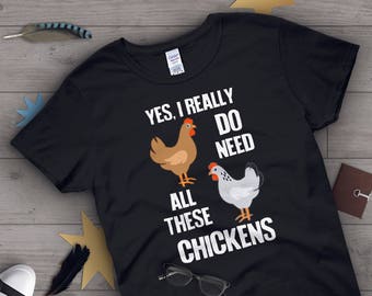Camiseta engraçada com estampa de galinha, unissex, presente para amantes de galinhas, camiseta fofa com estampa de pássaro, camiseta com estampa de galinha, camiseta com estampa de animal de estimação, blusas, roupas