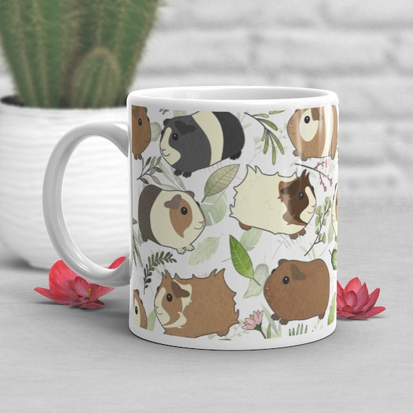 Guinea Pig Coffee Mug, Guinea Pig Lover Gift, Cavy Cup, Gift for Her, Him, Housewarming, Birthday, Boss, Friend, Cavies, Cute Pet Guinea Pig