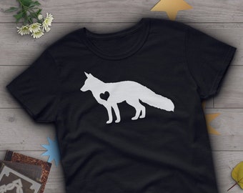 Camiseta Raposa, Unissex, Presente para Amantes de Raposas, Camiseta Raposa Fofa, Camiseta para Amantes de Animais, Presentes de Raposa para Ele e Ela, Aniversário, Camiseta, Roupa, Fã de Animais Furry