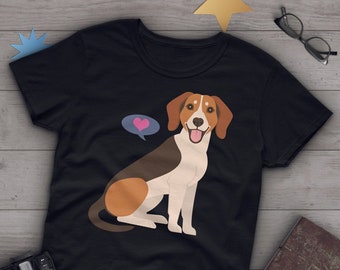 Beagle Shirt, Women Men, Dog Lover Gift, Cute Beagle Mom Dad T-shirt, Fox Hound Dog Lover Tshirt, Pet Graphic Tee, Hunting Dog, Hound Dog