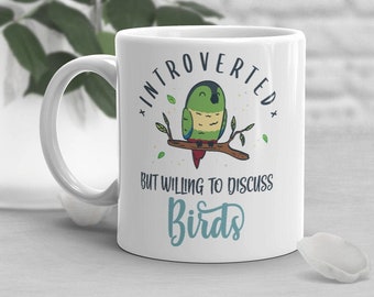 Green Cheeked Conure Coffee Mug - Bird Anatomy Funny Gift For Bird Lovers, Parrot Owner Christmas Present - View #7